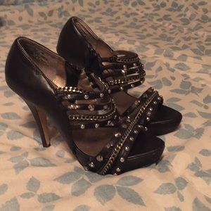 Platform studded heels